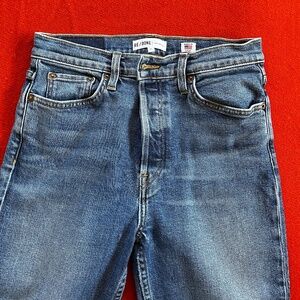 RE/DONE originals high rise ankle crop stretch